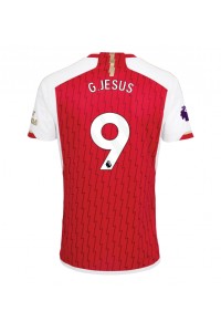 Arsenal Gabriel Jesus #9 Fotballdrakt Hjemme Klær 2023-24 Korte ermer